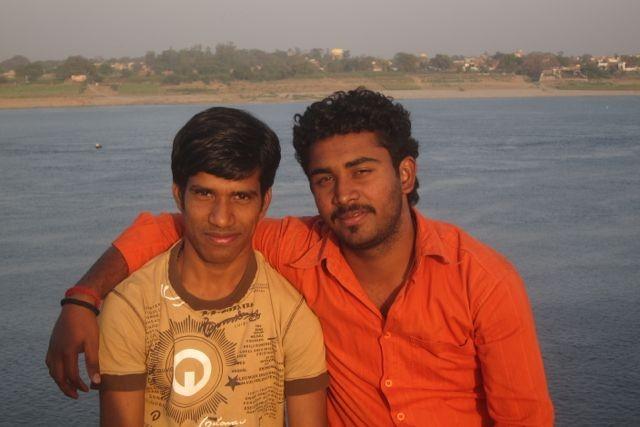 Vishvanath, 17 (on the left) Shiva, 21 (on the right) has been with the Ashram for 11 years.