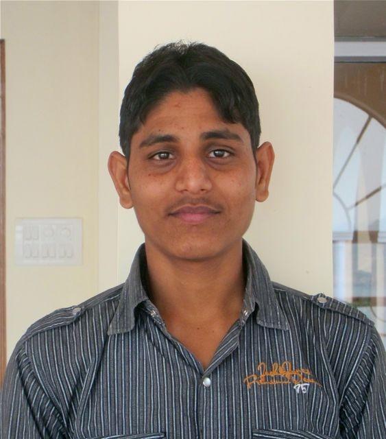 Sudhanshu, 19 has been an Ashram resident for 11 years.