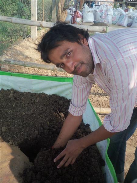 'Holy Compost' a new life of flower garlands Compost making is just one example of Yuva Shakti work.