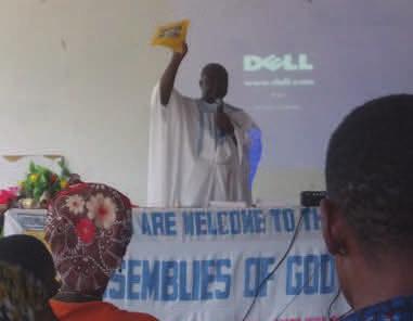 PASTOR SALIFU HONORED TO PRESENT BOOK OF PSALMS IN KUSAAL LANGUAGE After working with the Bible translators for some time, which involved many