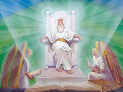 His garment was white as snow, and the hair of His head was like pure wool. 12 His throne was a fiery flame, Its wheels a burning fire; 13 a fiery stream issued and came forth from before Him.