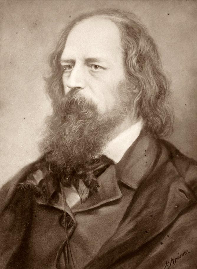 Alfred, Lord Tennyson Poet Laureate Resident at Farringford House, Freshwater Tennyson was born in Lincolnshire in 1809 and attended Trinity College, Cambridge in 1827 where he received The