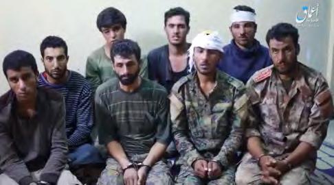 Eight SDF fighters captured by ISIS north and east of Hajin.