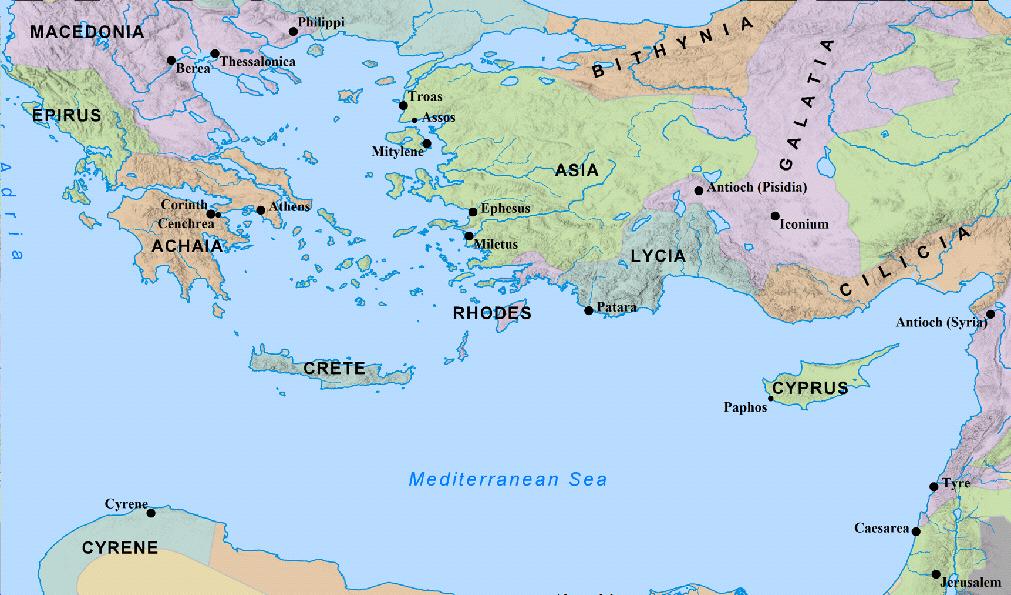 1 Thessalonians Geography Berea Thessalonica Paul