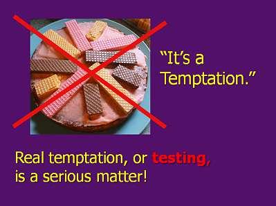 The temptation of Jesus, then, has been a model for the observance of Lent. But that word temptation isn t the best translation of what Jesus went through.