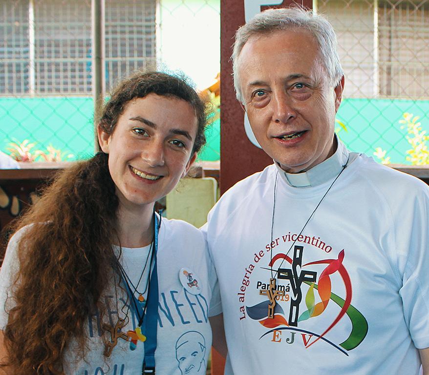 Friendships among the young pilgrims blossomed and the priests sisters and laity who are leaders were able to renew the bond of charity that the Vincentian charism has