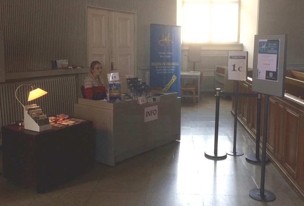 There is a desk where you can ask questions about the church. You can also buy a postcard of the Cathedral.