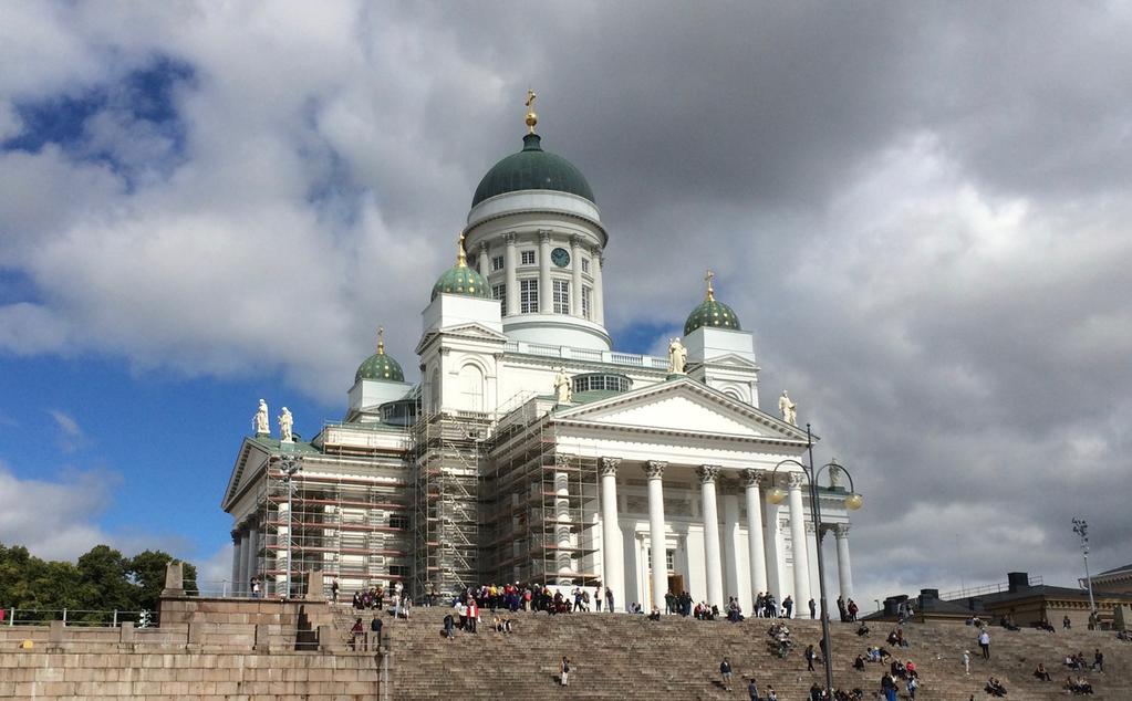 The Helsinki Cathedral is a famous church next to Senate Square.