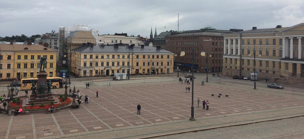 You can look down on Senate Square from the steps. This is the oldest part of Helsinki.