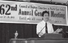News Capsule 62 nd CBCNEI Annual General Meeting Karbi Anglong Baptist Convention hosted the 62 nd annual general meeting of CBCNEI at Hamren Town Baptist church from 27-29 April.