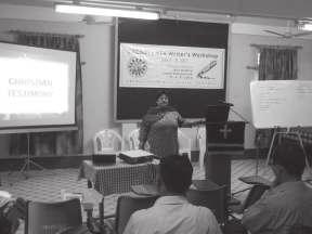 Writer s Workshop CBCNEI along with Asia Theological Asociation (ATA) organized a three day long Writer s Workshop at CBCNEI conference centre, Guwahati.