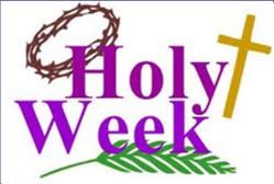 WALKING WITH JESUS We walk with Jesus during Holy Week by accompanying him on his journey through this week.