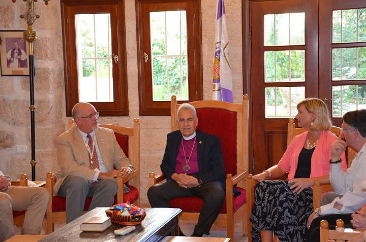 News From here and there Archbishop Suheil Dawani had the joy of welcoming a group of pilgrims from Episcopal Relief and Development (ERD).