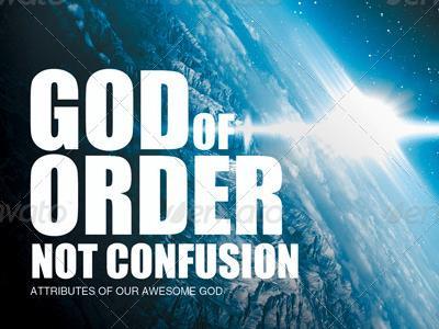 Order releases miracles. G-d is a G- d of order. When there is order the odor of division won t be amongst us. Luke 9: 15- When the men get in order, the house will be in order.