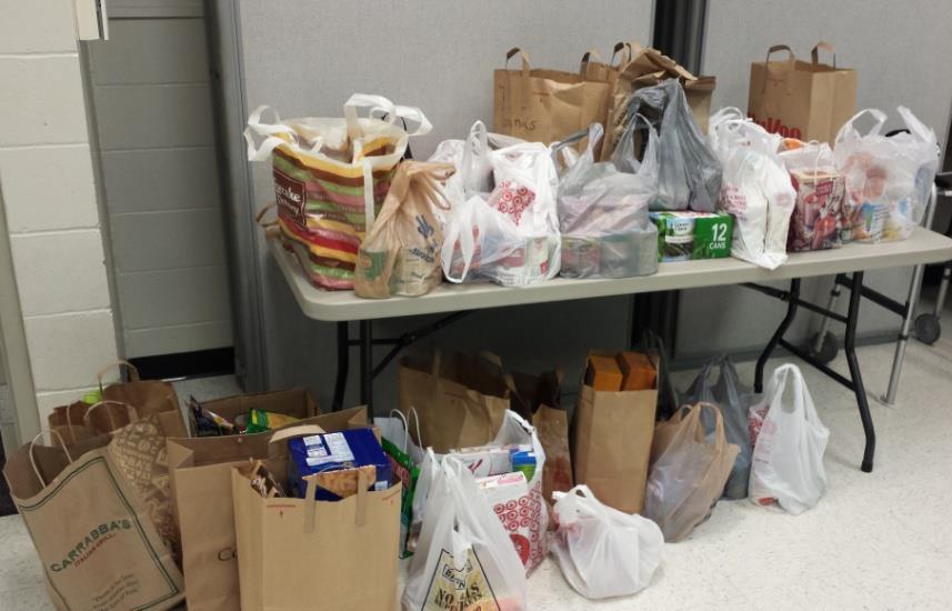 In addition, we collected a lot of food donations that I can't even begin to estimate (see the photos below).