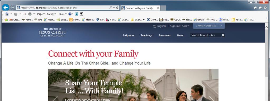 scroll down Temple & Family