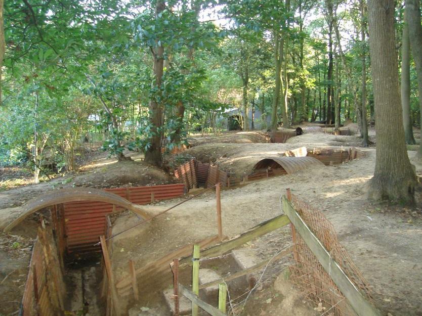 Preserved trenches in Sanctuary Wood 2006.