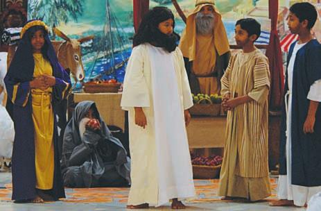 The drama Jesus: The Embodiment of Love presented by Sathya Sai Education children on 26th December 2008 portrayed the life and message of Jesus. of Southern California (U.S.A.).