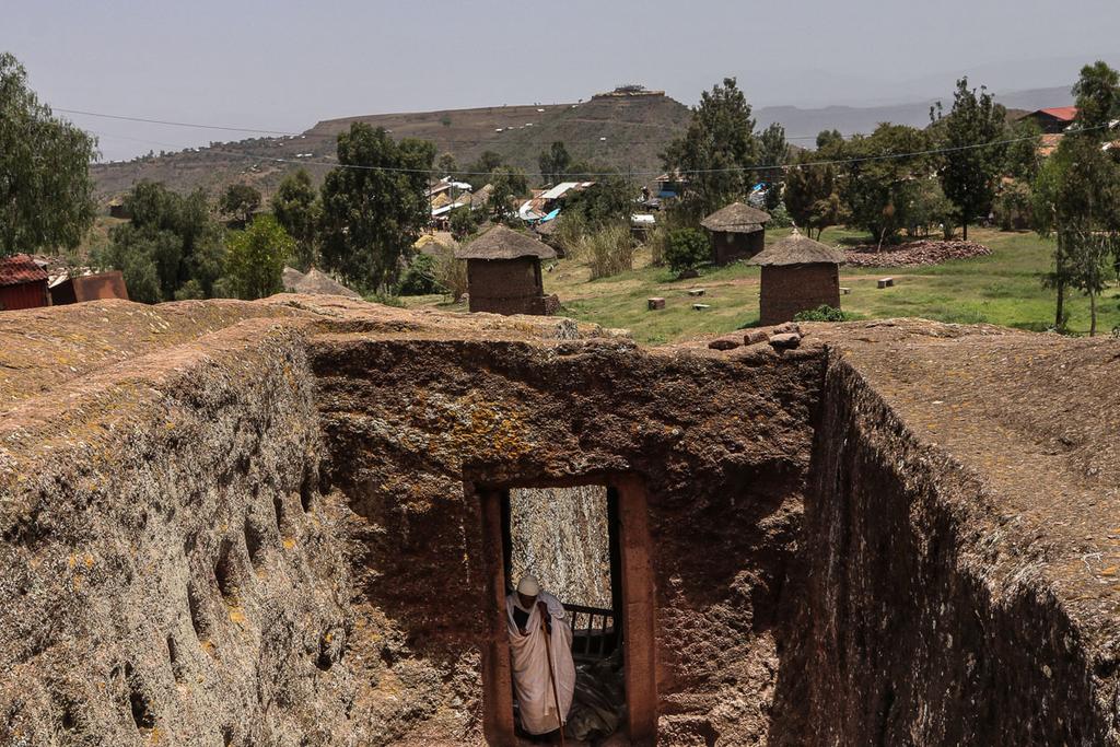 Lalibela s churches are situated in a mountainous region in the heart of Ethiopia, They are located amid a traditional