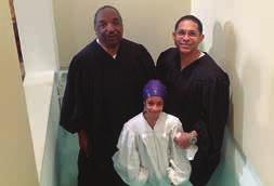 Eight Year Old is First Baptismal Candidate of the Year Since the St.