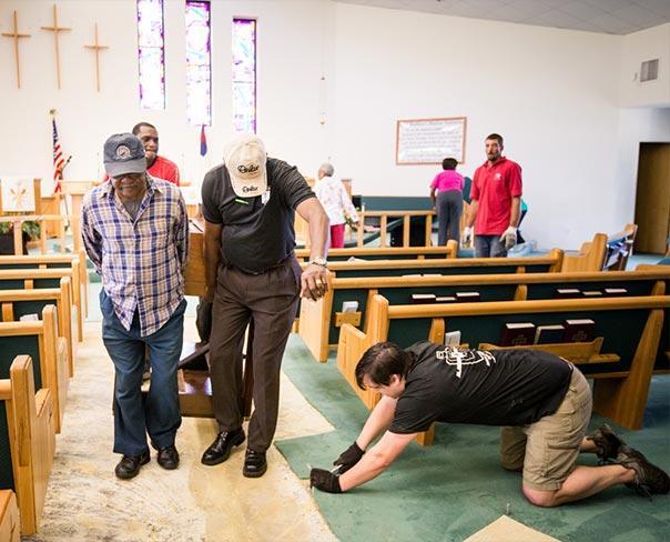 Flood Relief Offering St. Matthew Lutheran Church in Pensacola Neighborhood in Pensacola flooded Recent flooding in Pensacola left an estimated 500 to 1,000 homes flooded to some extent.