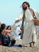 Photo: Bible Society/Clare Kendall APRIL a focus on what s happening here Bible on the beach and the Scriptures in Swindon There s nothing like a bit of theatre to bring a story to life and that s