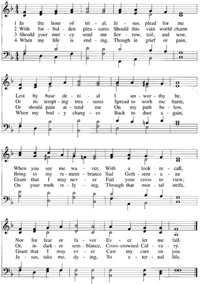 HYMN We reflect on our need for God in times of distress.