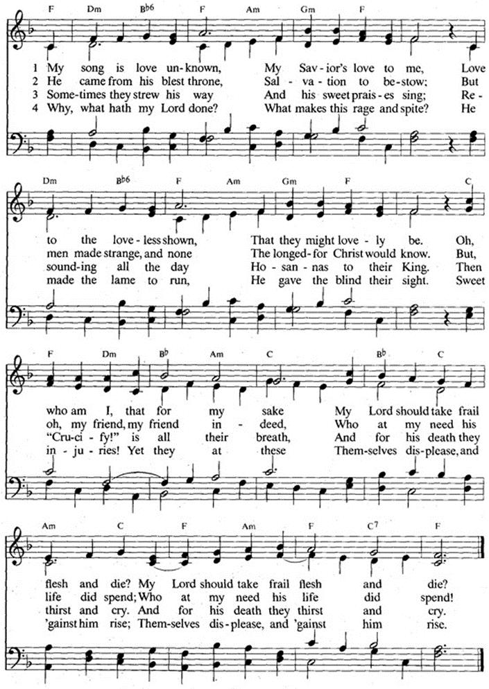 HYMN of the DAY We ponder the mystery of God s devotion in the face of