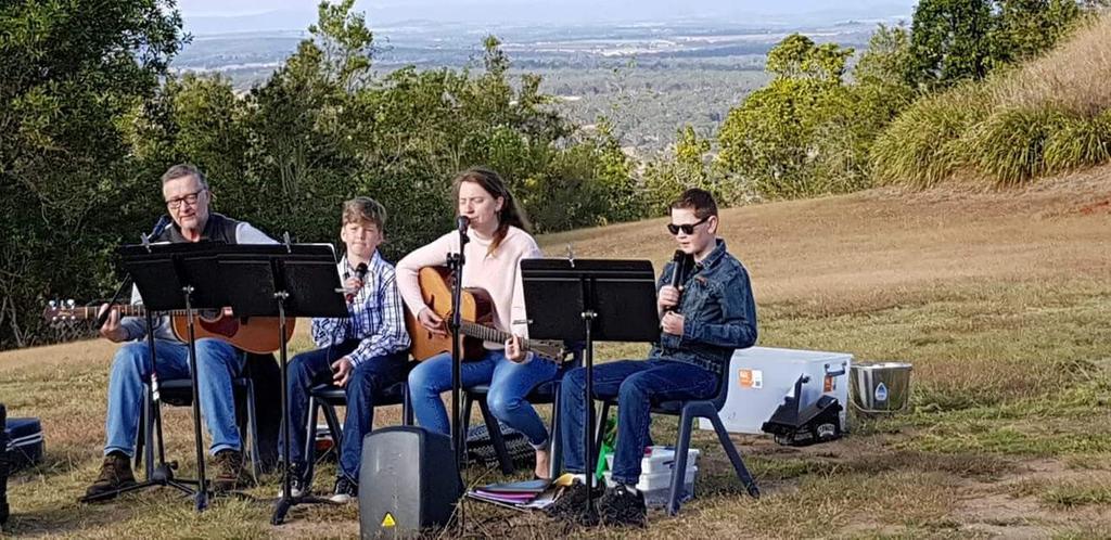 Campus Minister News On Saturday morning, The Firepit youth ministry team sang at Mt Wooroolin for the QRRRWN prayer breakfast.