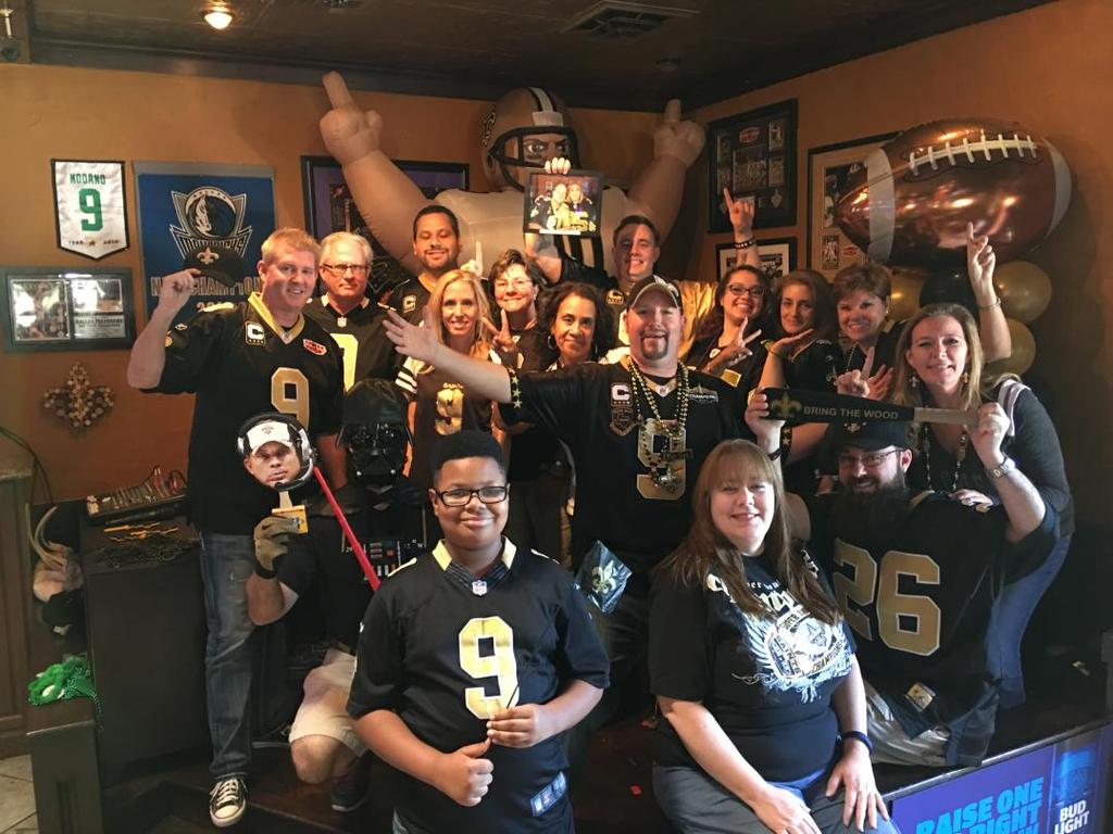 2017 CLUB PHOTO: We will be taking the Dallas Dome Who-Dats 2017