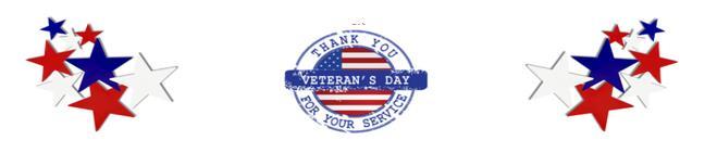 Please mark your calendars for the 2018 Veteran s Day Program presented by the 4 th grade students. The program will be performed on Thursday, November 8 th at 9:30 am in the gym.