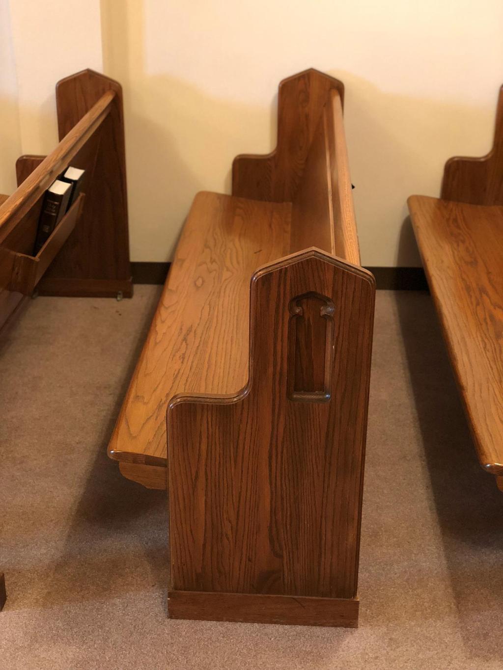 The New Pews We will finally have church pews.