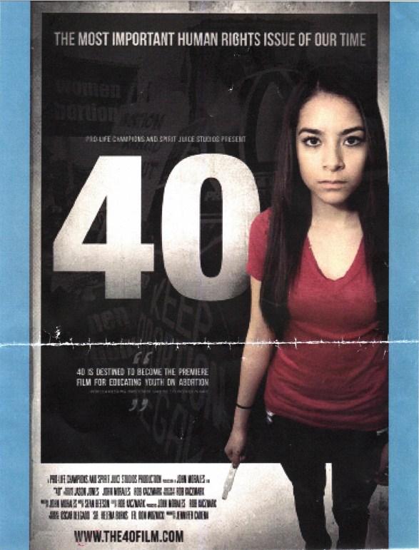40 is an emotionally powerful and intellectually stimulating mustsee movie. Movieguide, The Family Guide To Movie Reviews.