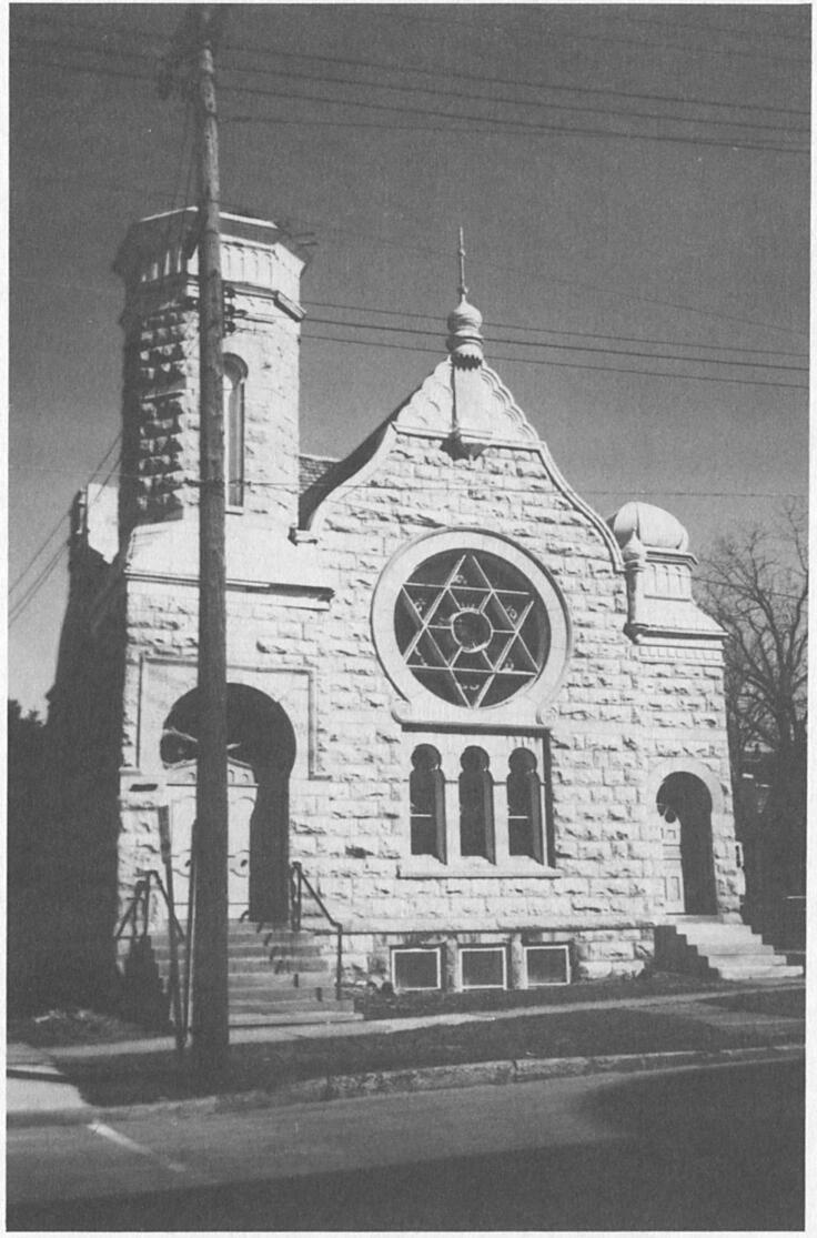 American Jewish History The synagogue of the Moses Montefiore Congregation in Bloomington, Illinois was abandoned in the early