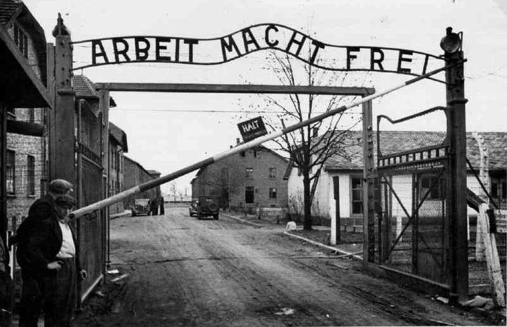 Elie Wiesel died on July 2, 2016 in New York. Gate into Auschwitz, in German it says arbeit macht frei, translated to English it means work will set you free.