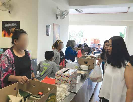 Breakfast Table, a new initiative, was a way for the families to give back to the FSC for the help they have received through the financial assistance program, and it also provided a