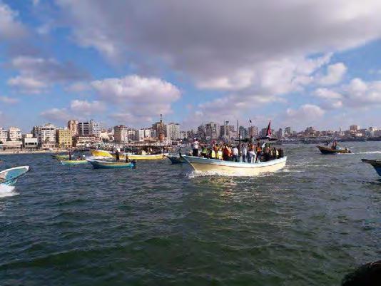 15 The flotilla from Gaza to Israel's naval border to the