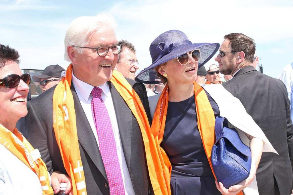 Germany Frank-Walter Steinmeier and wife (blue hat) Another inspiring and peacemaking aspect of the congress was its