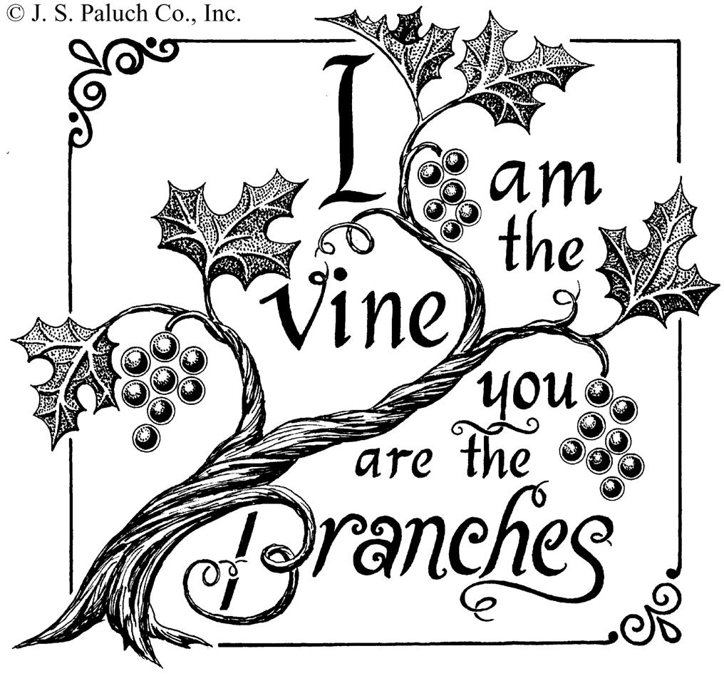 In an extension of the metaphor, the Lord gives us an example. If we remain in him, we will bear much fruit. As the branches, we draw strength from Christ who is the vine.