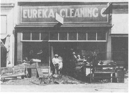 138 HISTORY OF IUAB COUNTY Eureka Cleaning Company became one of many Tintic businesses named after the city in which it stood. (Tintic Historical Society) and Eureka.