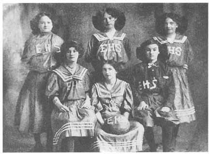 WORLD WAR I AND THE ROARING TWENTIES 159 Eureka High School Girl's Basketball Team, ca. 1910.