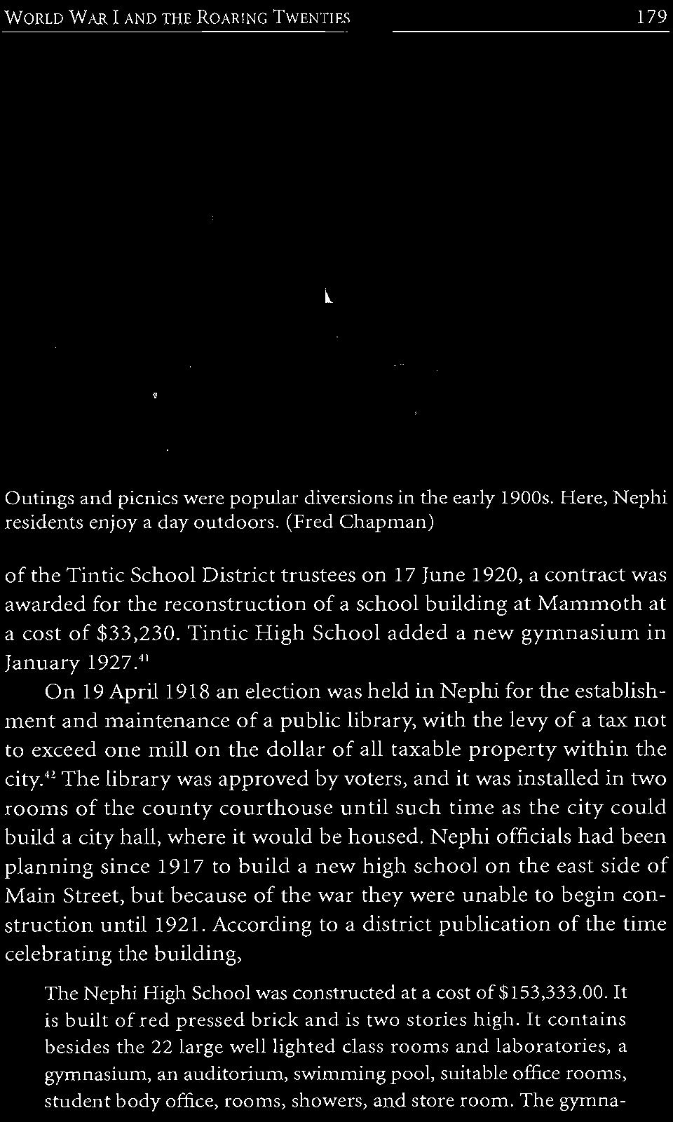 Tintic High School added a new gymnasium in January 1927.