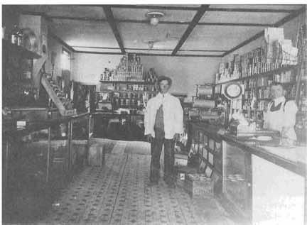 202 HISTORY OF JUAB COUNTY Manson Brothers Grocery Store became a fixture on Eureka's Main Street for many years. Photo from ca. 1918 22. (Tintic Historical Society) Committee on Public Welfare.
