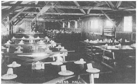 THE GREAT DEPRESSION 215 Mess hall at the CCC camp in Callao, 1939. (Dick Seal) control flooding, and the public continues to enjoy the scenic roads built during the time.