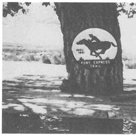 ' 40 HISTORY OF JUAB COUNTY MBko *' *w *p,,::,-^ a*-' Pony Express Marker, Callao, 1939, taken by Dick Seal. (Tintic Historical Society) western expedition in 1843-44.