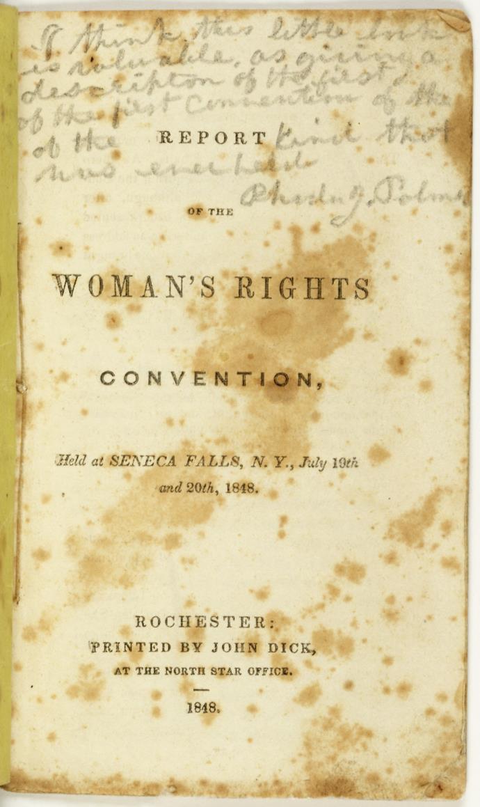 Report of the Woman's Rights Convention, held at Seneca