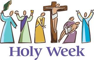 Sunday, April 14 Palm Sunday 9:15 a.m. Sunday School for all ages 10:30 a.m. Worship service with Palms and One Great Hour of Sharing Offering Thursday, April 18 Maundy Thursday 6:00 p.