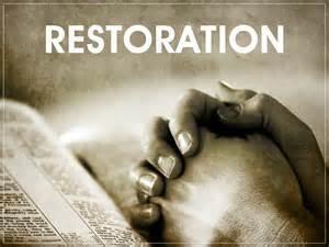 We need to Pray Gods word God over our situation. God is in the restoration business! Our restoration begins with a promise from God & a cry from our heart to God to restore our lives!