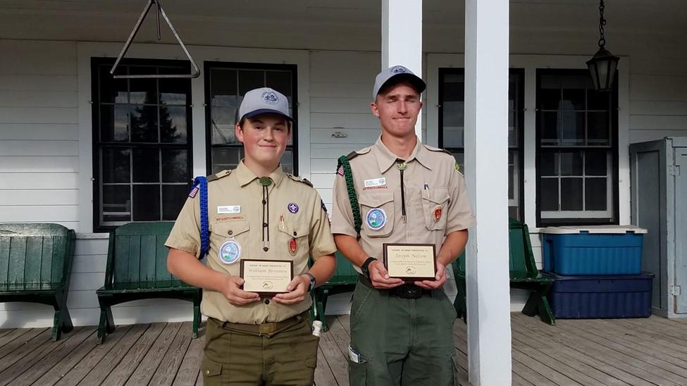 William and Joe were serving for their 3 rd and final year at Fort Mackinac in the Govenor s Honor Guard. They both received an Award of Merit.
