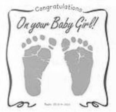 Congratulations to Jason & Allison Carry on the birth of Malaina who was born on August 3. She weighed 5.
